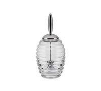 Alessi Honey Pot TW01 - Contenitore per Miele di Design con Dosatore, Vetro e Acciaio Inossidabile