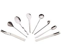 Alessi Il caffè/tè MSPOONSET - Set da 8 Cucchiaini da caffè di Design, in Acciaio Inossidabile 18/10 Lucido