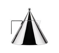 Alessi Il Conico 90017 - Bollitore con Manico, Acciaio Inox, 2 Litri | Bollitore disegnato da Aldo Rossi, per acqua e tè su fornelli a gas e piani a induzione