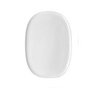 Alessi Itsumo NF07/22 25 - Piatto da Portata Ovale di Design, Uso Quotidiano, Estetica Minimale, in Porcellana Bianca