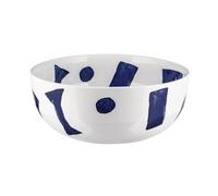 Alessi Itsumo - Yunoki ware NF08/38 25 - Insalatiera di Design, Uso Quotidiano, Estetica Minimale, in Porcellana Bianca con Decoro Samiro Yunoki, Diametro 25 cm