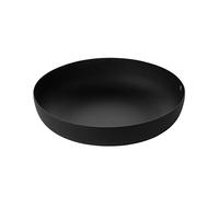 Alessi JM17/21 BT - Cestino Rotondo di Design, in Acciaio Colorato con Resina Epossidica e Decoro a Rilievo, Nero, 21 cm