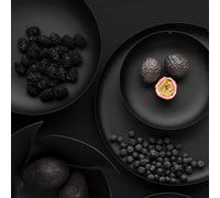 Alessi JM17/29 BT Cestino Rotondo, Acciaio colorato con Resina epossidica Nero -