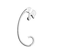 Alessi Jumbo FGO05 - Gancio Appendiborsa di Design da Tavolo a Forma di Elefante, Acciaio Inossidabile 18/10