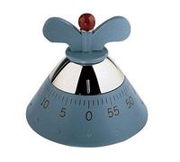 Alessi Kitchen Timer A09 - Timer da Cucina con Movimento Meccanico, Azzurro | Timer, disegnato da Michael Graves, con movimento meccanico, per contare fino a 60 minuti in cucina