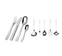 Alessi KnifeForkSpoon AJM22S24M Servizio Completo di Posate di Design, 24 Pezzi