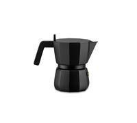 Alessi, Moka, Caffettiera Espresso Nera 3 Tazze, Alluminio