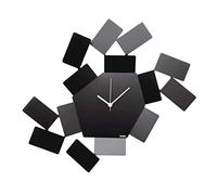 Alessi La Stanza dello Scirocco MT19 B - Orologio da Parete Analogico di Design in Acciaio Inossidabile 18/10, Nero