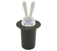 Alessi Magic Bunny ASG16 B - Portastuzzicadenti, Resina Termoplastica, Nero | Portastuzzicadenti, disegnato da Stefano Giovannoni, a forma di coniglio, per la tavola
