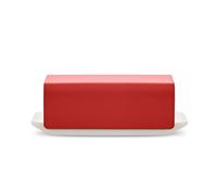 Alessi BG04 R Burriera di Design, Porcellana,Acciaio Inossidabile 18/10,Resina epossidica, Rosso