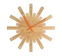 Alessi MDL05 Raggiante Orologio da Parete in Legno di Bambù