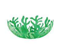 Alessi Mediterraneo ESI01/29GR - Fruttiera di Design in Acciaio Colorato con Resina Epossidica, Diametro 29cm, Verde