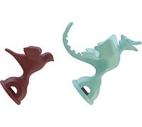 Alessi MGWHS2 Set di Fischietti in PA per Bollitori, 2 Pezzi, Verde/Rosso