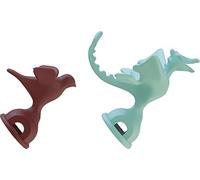 Alessi MGWHS2 Set di Fischietti in PA per Bollitori, 2 Pezzi, Verde/Rosso - NUOV