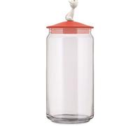Alessi Mio Barattolo Gatti Ro, Accessori Gatto, Vetro, Resina Termoplastica Arancio, Arancione, Taglia Unica