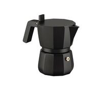 Alessi, Moka, Caffettiera Espresso Nera 3 Tazze, Alluminio