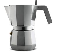 Alessi | Moka DC06/9 FM - Caffettiera per Espresso di Design in Fusione d'Alluminio, 9 Tazze
