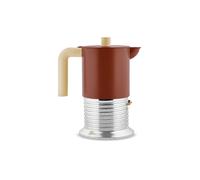 ALESSI Moka VITE 6 tazze Alluminio/Marrone marrone
