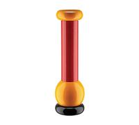 Alessi MP0210 - Macinasale, Pepe e Spezie di Design, in Legno di Faggio, Nero, Giallo e Rosso