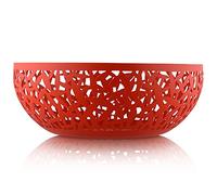 Alessi MSA04 R Cactus Fruttiera in Acciaio Colorato con Resina Epossidica, Ø 29 cm, Rosso