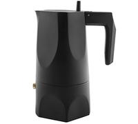 Alessi MT18/3 B Ossidiana Caffettiera Espresso in Fusione di Alluminio e Resina