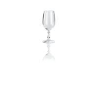 Alessi MW02/1 Dressed Bicchiere per Vini Bianchi, Vetro Cristallino, Trasparente, 4 unità