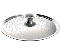 Alessi MW200/28 Dressed Coperchio, in Acciaio Inossidabile 18/10, Lucido, con Decoro a Rilievo, 28 cm