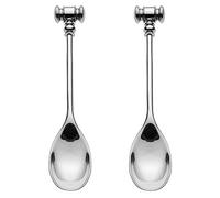Alessi MW20S2 Dressed Cucchiaino a Martelletto, Acciaio Inossidabile 18/10/Resina Termoplastica, Set di 2 Pezzi, 2 Articoli