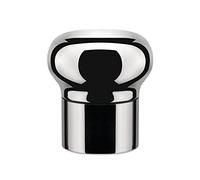 Alessi Noè GIA12 - Tappo Ermetico a Espansione per Bottiglie di Vino e Champagne, Acciaio Inox, Lucido