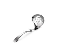Alessi Nunziatella ESI24, Mestolo Forato di Design per Mozzarella, Acciaio Inossidabile 18/10, Argento