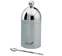 Alessi Officina 90024 Zuccheriera con Cucchiaino, Acciaio Inossidabile 18/10 - N