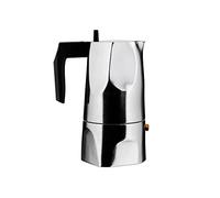 Alessi Ossidiana - Moka/Caffettiera espresso in fusione di alluminio - 3 tazze