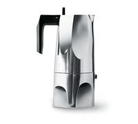 Alessi Ossidiana MT18/6 Caffettiera per Espresso di Design in Fusione d'Allumini