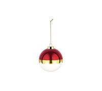 ALESSI Palla di Natale 9cm DELIGHT Bianco/Rosso rosso