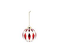 ALESSI Palla di Natale 9cm DELIGHT Bianco/Rosso rosso