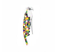 Alessi Parrot AAM32 1 - Cavatappi Sommelier, Alluminio e PC, Multicolore | Cavatappi da sommelier, disegnato da Alessandro Mendini, per stappare il vino a casa e al bar