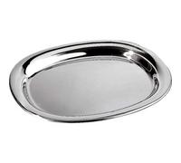 Alessi Piatto da Portata in Acciaio Lucido 42 x 35 Cm - Vassoio Elegante per Servizio Tavola