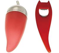 Alessi Piccantino Sminuzza-Peperoncino, Acciaio Inossidabile, Rosso & Abc01 R Di