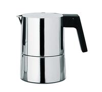 Alessi PL01/3 Pina Caffettiera Espresso in Fusione di Alluminio, Manico in Bakelite