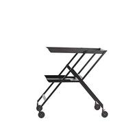 Alessi Plico Carrello, Acciaio Colorato con Resina Epossidica, Nero