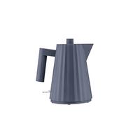 Alessi Plissé MDL06/1 G - Bollitore Elettrico di Design, in Resina Termoplastica, Presa Europea 2400W, 100cl, Grigio