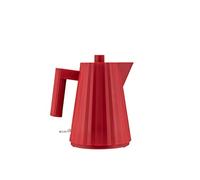 Alessi Plissé MDL06/1 R - Bollitore Elettrico di Design, in Resina Termoplastica, Presa Europea 2400W, 100cl, Rosso