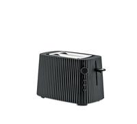 Alessi Plissé MDL08 B - Tostapane di Design, Sei Livelli di Doratura, in Resina Termoplastica, Spina Europea, 850 W, Nero