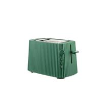 Alessi Plissé MDL08 GR - Tostapane di Design, Sei Livelli di Doratura, in Resina Termoplastica, Spina Europea, 850 W, Verde