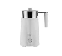 Alessi Plissé MDL13 W - Cappuccinatore Multifunzione ad Induzione, in Resina Termoplastica con Bricco in Acciaio Inossidabile, Spina Europea, 600 W, 35 cl, Bianco