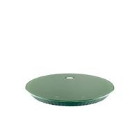 Alessi Plissé MDL16 GR - Bilancia da Cucina Digitale di Design con Supporto a Muro, in Vetro Temprato e Resina Termoplastica, Batteria Ricaricabile con Porta USB-C, Verde