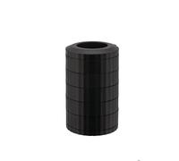 Alessi Plissé MDL19 B - Contenitore Portacapsule Compatibile con Nespresso a 5 Piani Rotanti, in Resina Termoplastica, Nero