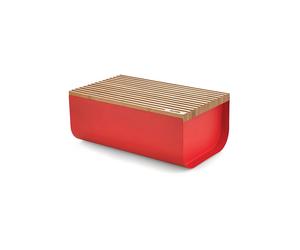 ALESSI Portapane Mattina 34x21cm Rosso/Bambù rosso