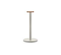 Alessi BG05 WG Portarotolo da Cucina di Design, Acciaio colorato con Resina epossidica,Legno di bambù, Grigio Caldo