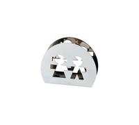 ALESSI Portatovaglioli GIROTONDO acciaio inossidabile argento